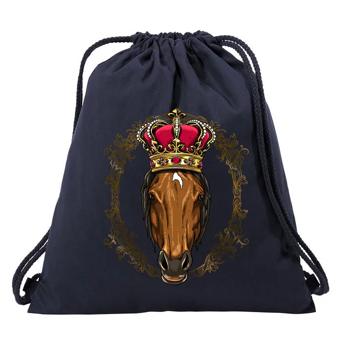 King / Queen Horse Princess Cow Cow Horse Lover Great Gift Drawstring Bag