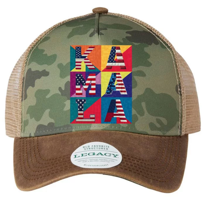 Kamala Quilt Legacy Tie Dye Trucker Hat