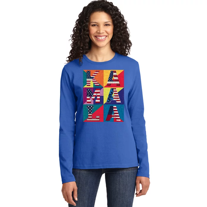 Kamala Quilt Ladies Long Sleeve Shirt