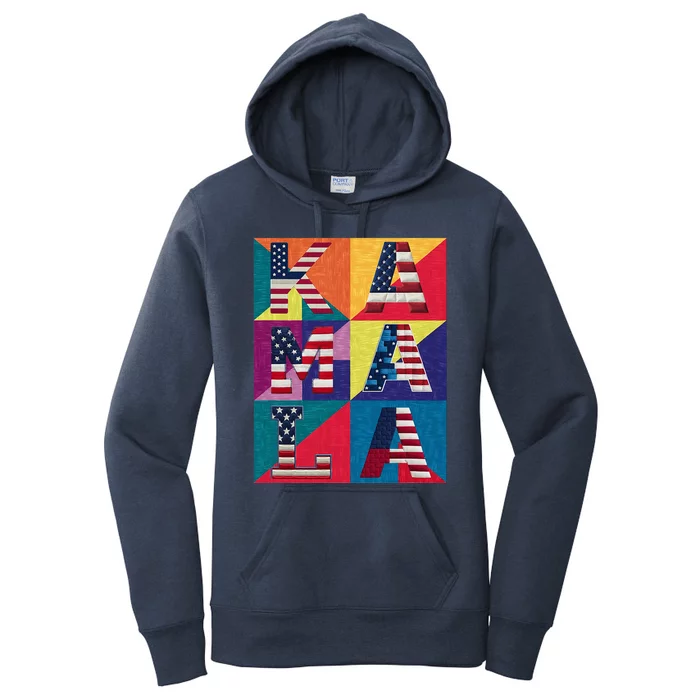 Kamala Quilt Women's Pullover Hoodie