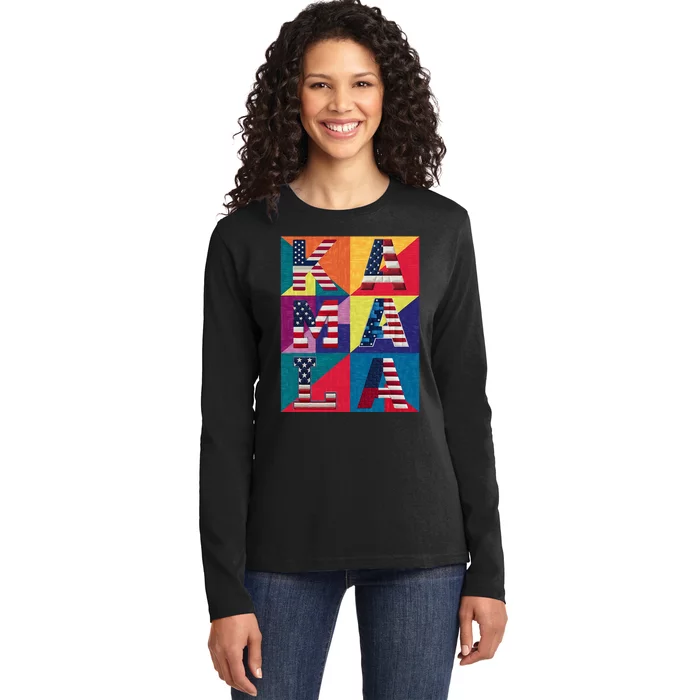 Kamala Quilt Ladies Long Sleeve Shirt