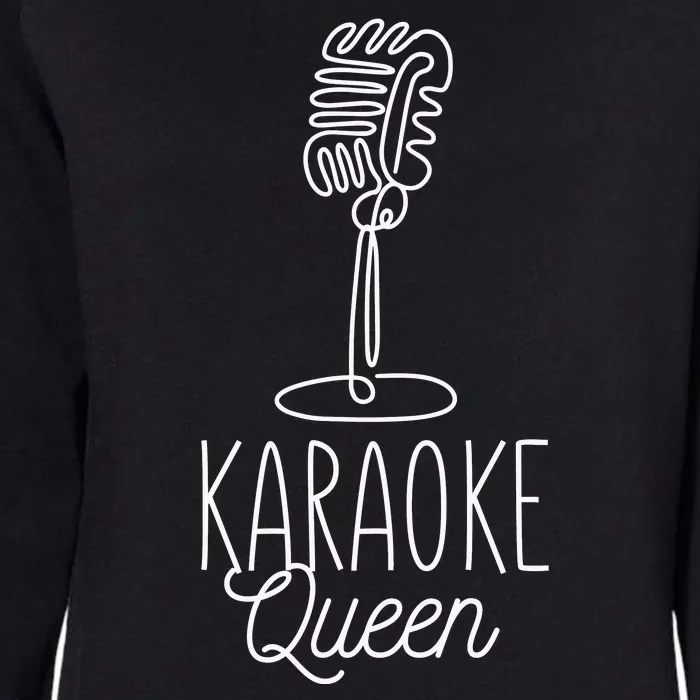 Karaoke Queen Microphone Musical Womens California Wash Sweatshirt