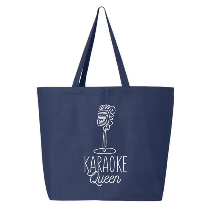 Karaoke Queen Microphone Musical 25L Jumbo Tote