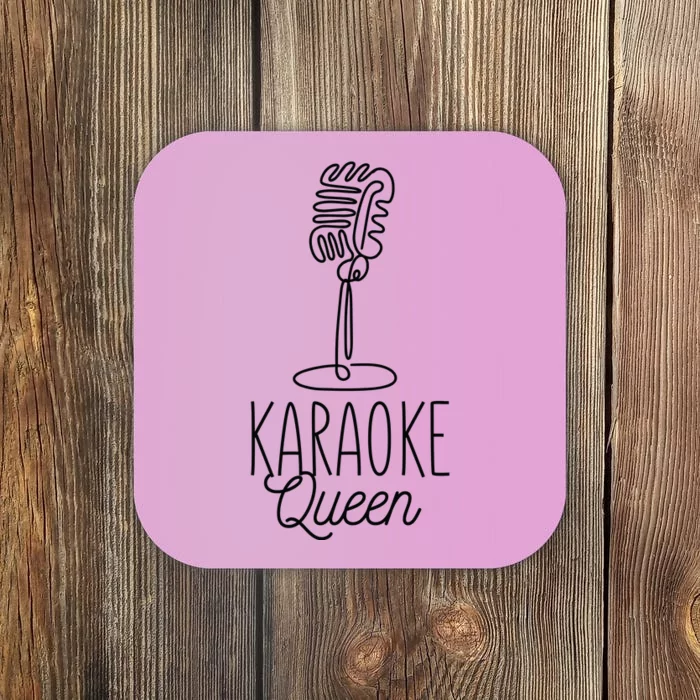 Karaoke Queen Microphone Musical Coaster