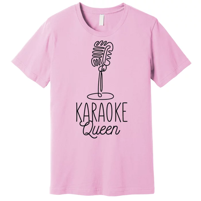 Karaoke Queen Microphone Musical Premium T-Shirt