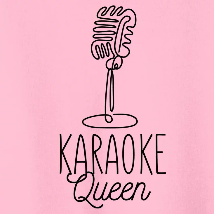 Karaoke Queen Microphone Musical Toddler T-Shirt