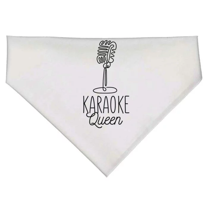 Karaoke Queen Microphone Musical USA-Made Doggie Bandana