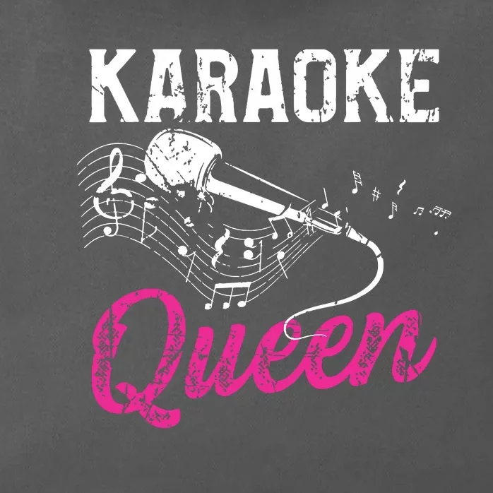 Karaoke Queen Night Funny Singer Bar Music Lover Singing Zip Tote Bag