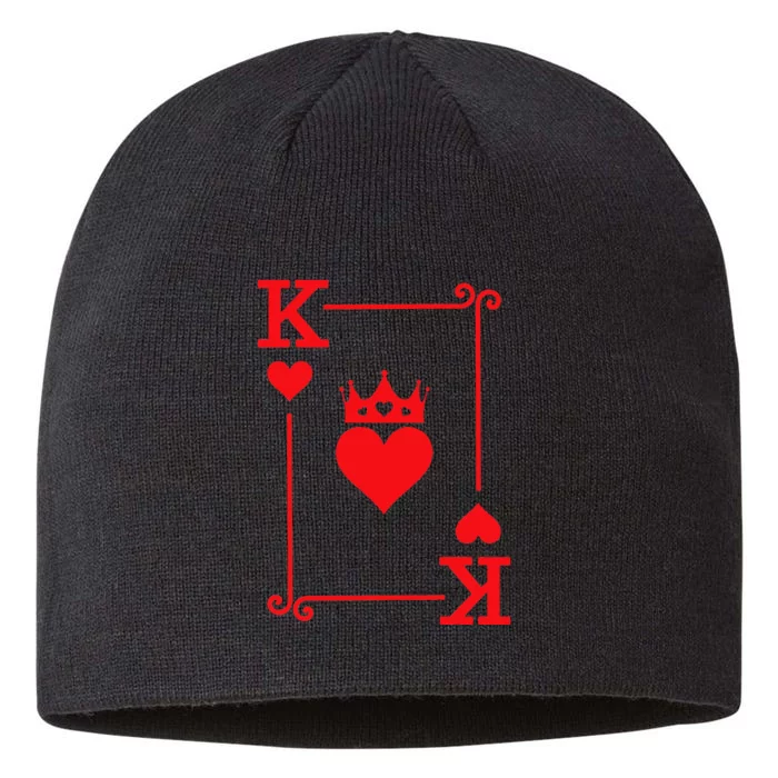 King & Queen Of Hearts Matching Couple King Of Hearts 8 1/2in Sustainable Knit Beanie