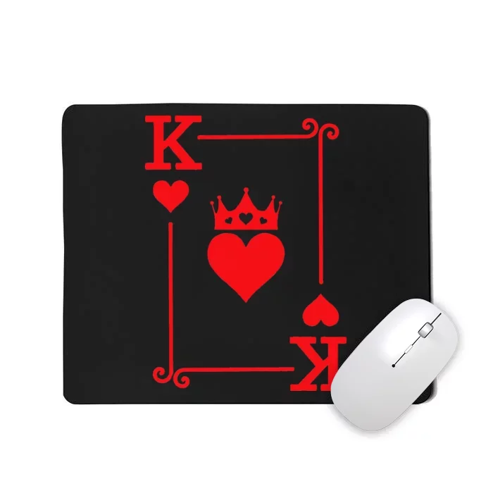 King & Queen Of Hearts Matching Couple King Of Hearts Mousepad