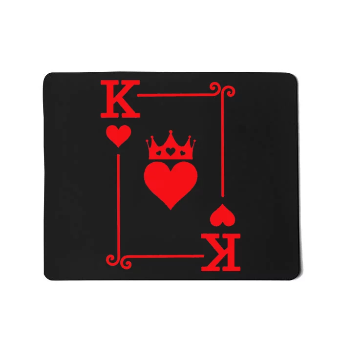 King & Queen Of Hearts Matching Couple King Of Hearts Mousepad