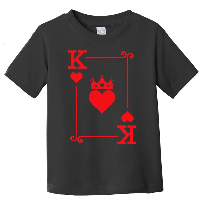 King & Queen Of Hearts Matching Couple King Of Hearts Toddler T-Shirt