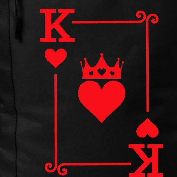 King Queen of Hearts Matching Couple King of Hearts Daily Commute Backpack