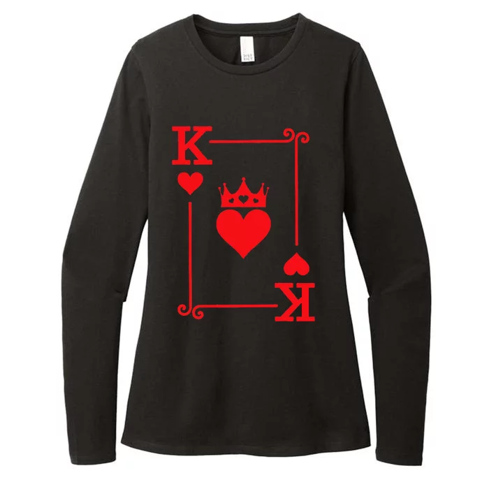 King Queen of Hearts Matching Couple King of Hearts Womens CVC Long Sleeve Shirt