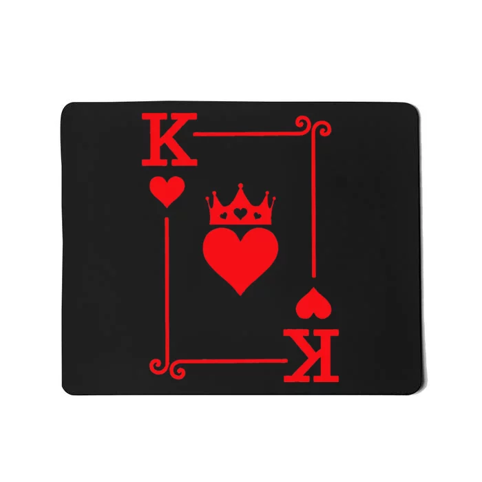 King Queen of Hearts Matching Couple King of Hearts Mousepad