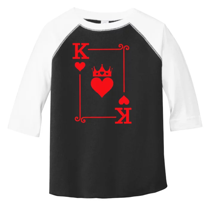 King Queen of Hearts Matching Couple King of Hearts Toddler Fine Jersey T-Shirt