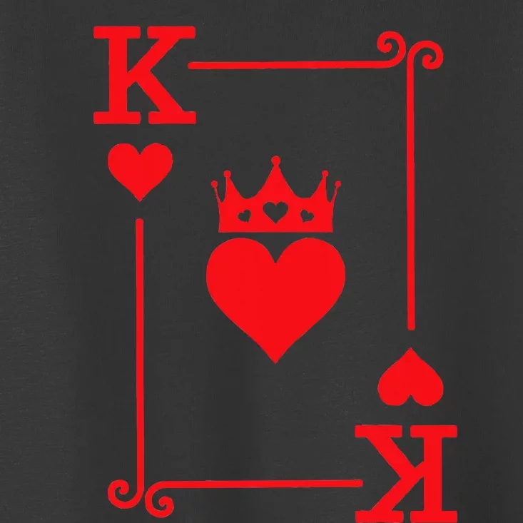 King Queen of Hearts Matching Couple King of Hearts Toddler T-Shirt