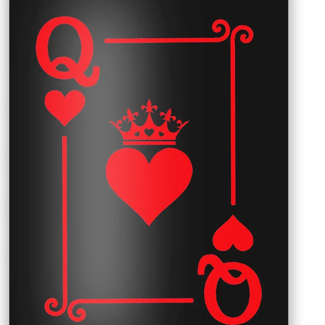 King & Queen of Hearts Matching Couple Queen of Hearts Poster