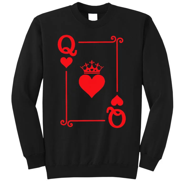 King & Queen of Hearts Matching Couple Queen of Hearts Tall Sweatshirt