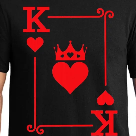 King & Queen of Hearts Matching Couple King of Hearts Pajama Set