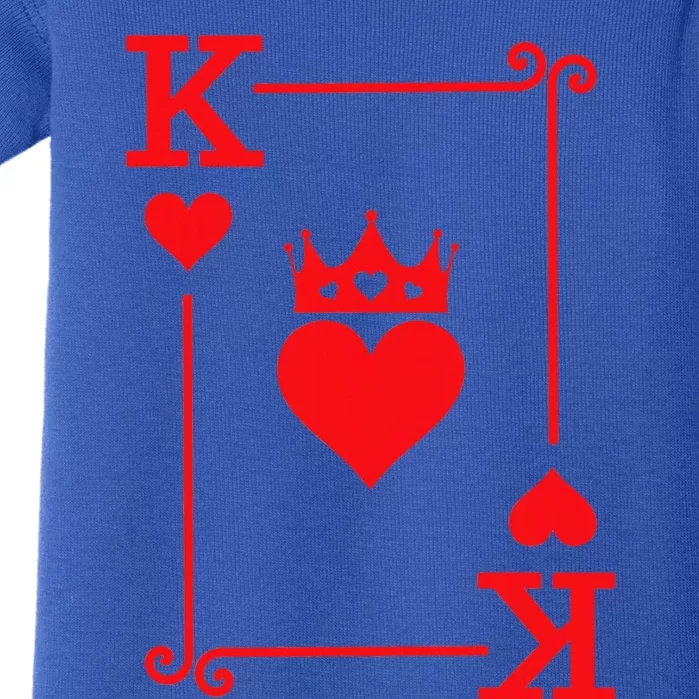 King & Queen of Hearts Matching Couple King of Hearts Baby Bodysuit