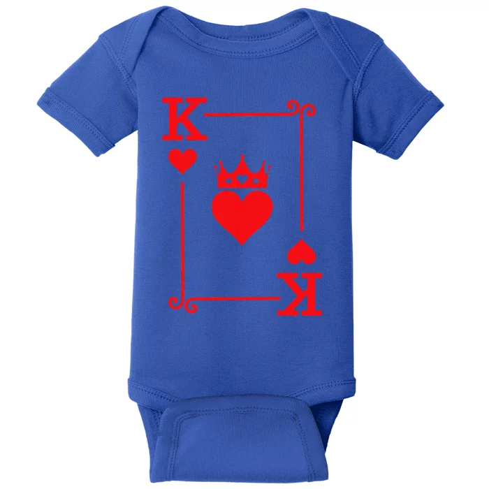 King & Queen of Hearts Matching Couple King of Hearts Baby Bodysuit