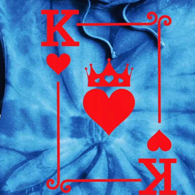 King & Queen of Hearts Matching Couple King of Hearts Tie Dye Hoodie