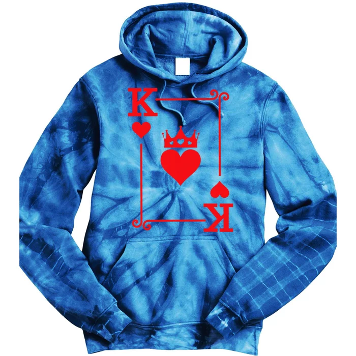 King & Queen of Hearts Matching Couple King of Hearts Tie Dye Hoodie