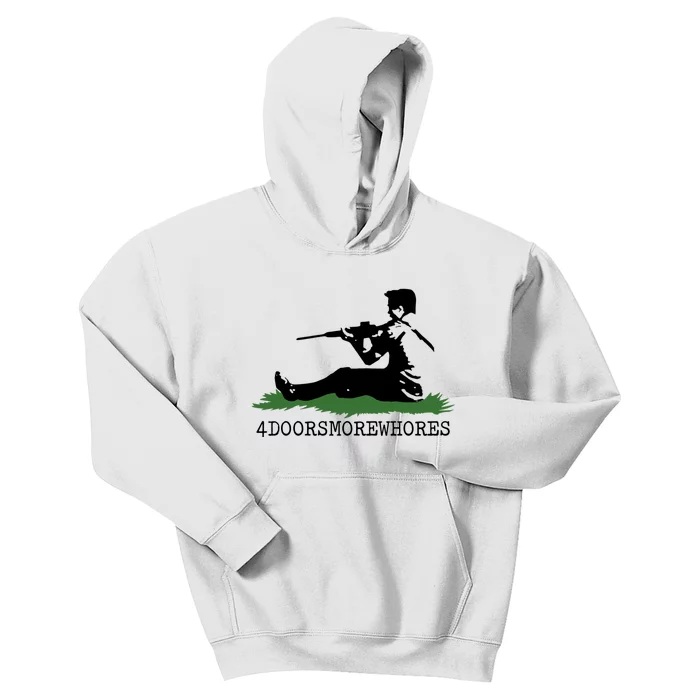 Kyle Rittenhouse 4 Doors More Whores Kids Hoodie