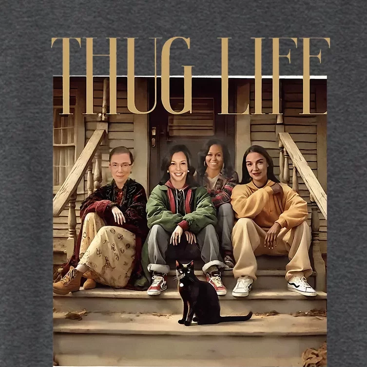 Kamala Ruth Aoc Michelle Thug Life Political Activism Women's Crop Top Tee