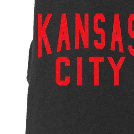 Kc Red & Black Kc Kansas City Old School Throwback Kc Fan Doggie 3-End Fleece Hoodie