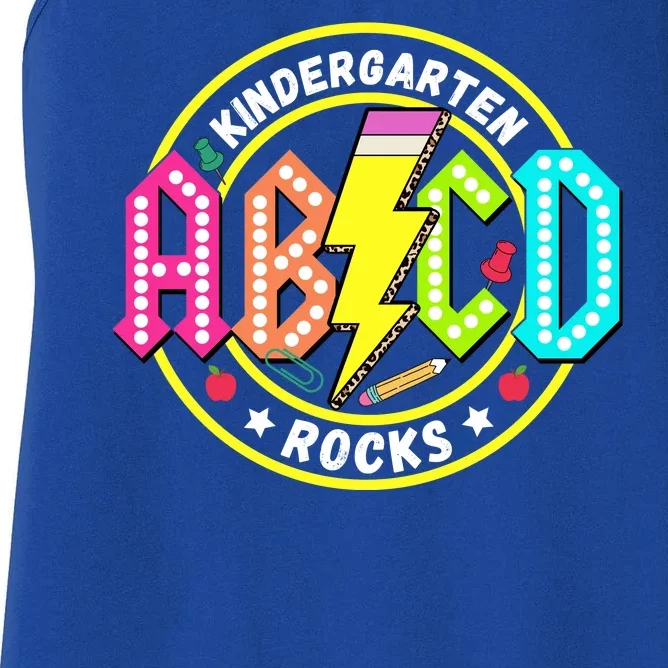 Kindergarten Rocks Back To School Women's Racerback Tank