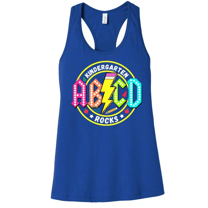 Kindergarten Rocks Back To School Women's Racerback Tank