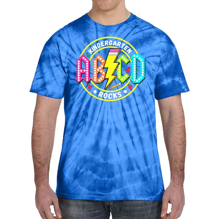 Kindergarten Rocks Back To School Tie-Dye T-Shirt