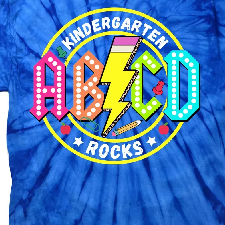 Kindergarten Rocks Back To School Tie-Dye T-Shirt