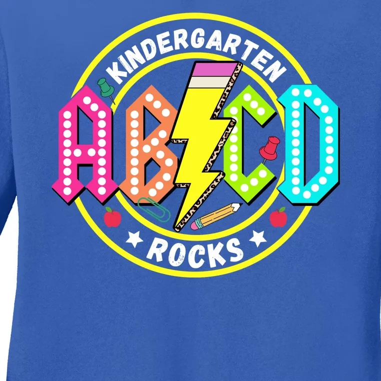 Kindergarten Rocks Back To School Ladies Long Sleeve Shirt