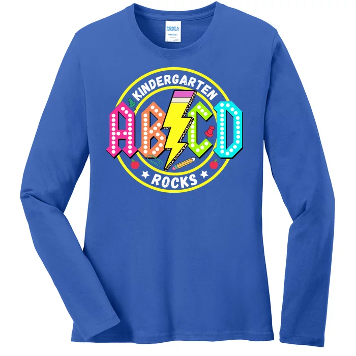 Kindergarten Rocks Back To School Ladies Long Sleeve Shirt