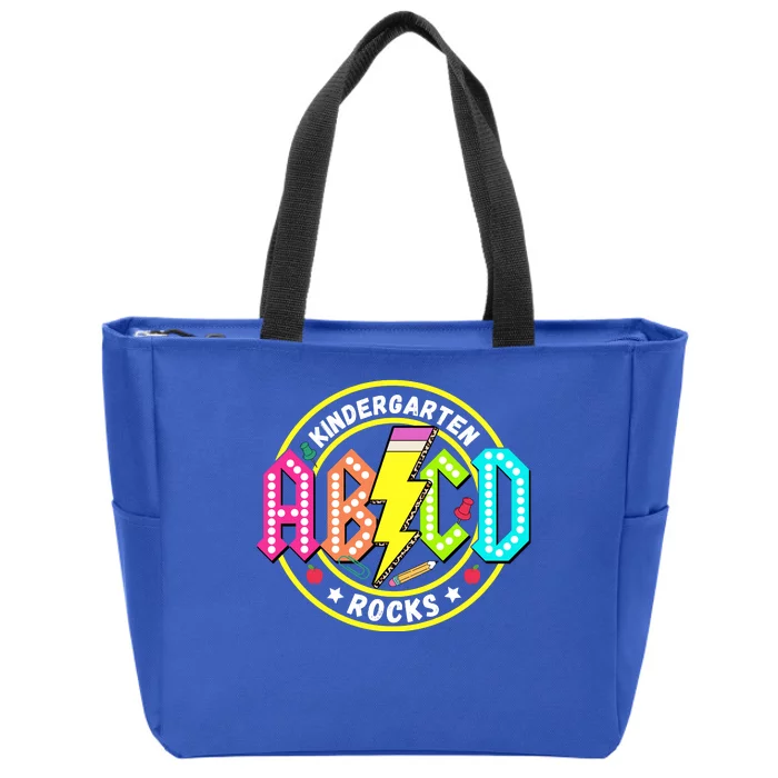 Kindergarten Rocks Back To School Zip Tote Bag