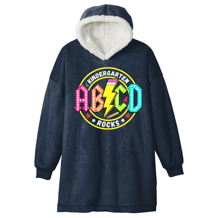 Kindergarten Rocks Back To School Hooded Wearable Blanket