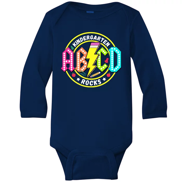 Kindergarten Rocks Back To School Baby Long Sleeve Bodysuit