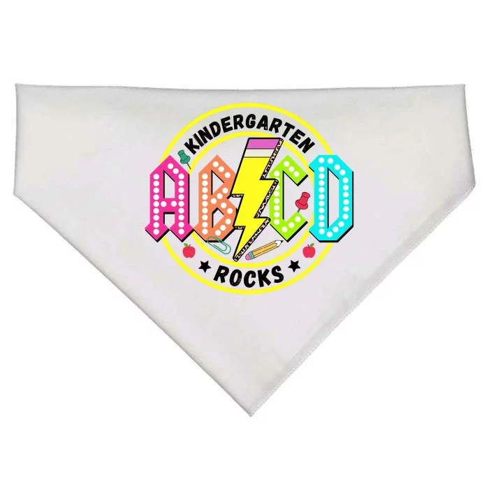 Kindergarten Rocks Back To School USA-Made Doggie Bandana