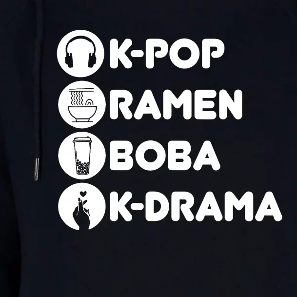 KPop Ra Boba KDrama Korean Womens Funnel Neck Pullover Hood