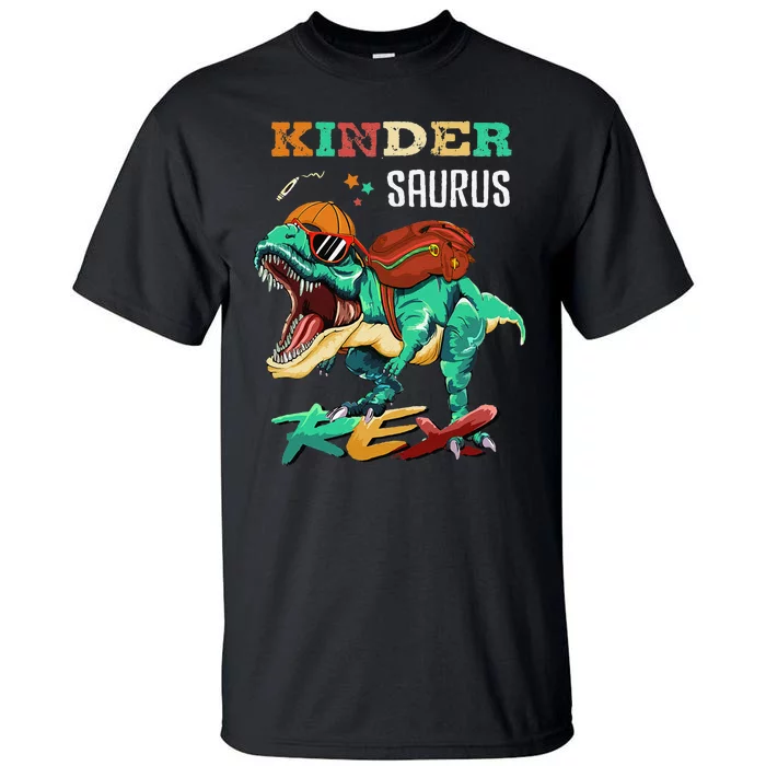 Kindersaurus Rex Back To School Gifts Tall T-Shirt