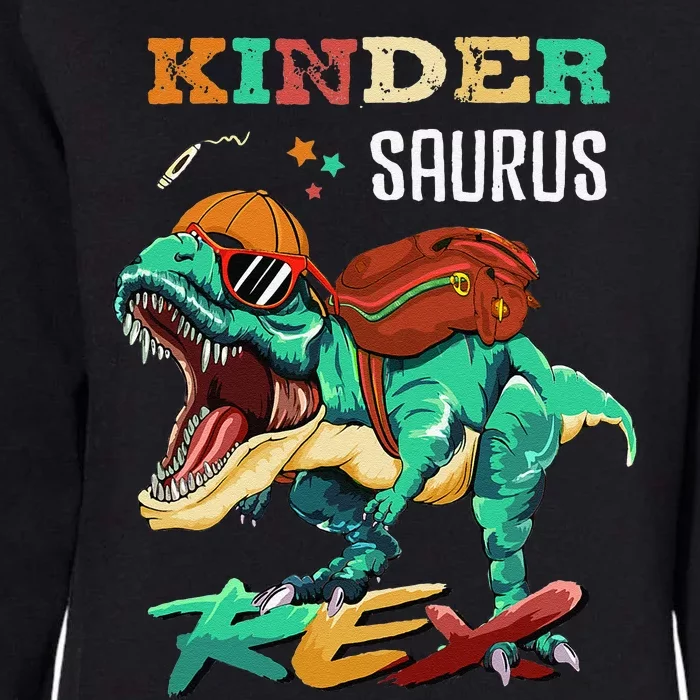 Kindersaurus Rex Back To School Gifts Womens California Wash Sweatshirt