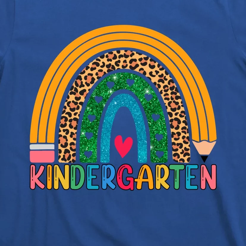 Kindergarten Rainbow Cute Boho Rainbow Kindergarten Teacher Gift T-Shirt