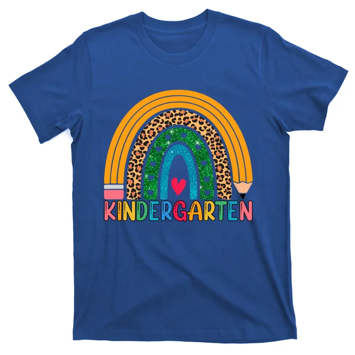 Kindergarten Rainbow Cute Boho Rainbow Kindergarten Teacher Gift T-Shirt