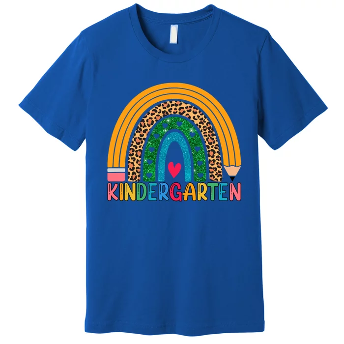 Kindergarten Rainbow Cute Boho Rainbow Kindergarten Teacher Gift Premium T-Shirt