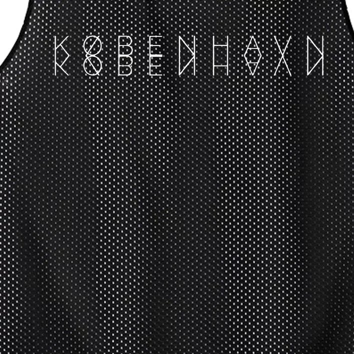 KøBenhavn Reflections Copenhagen Denmark Word Art Souvenir Mesh Reversible Basketball Jersey Tank