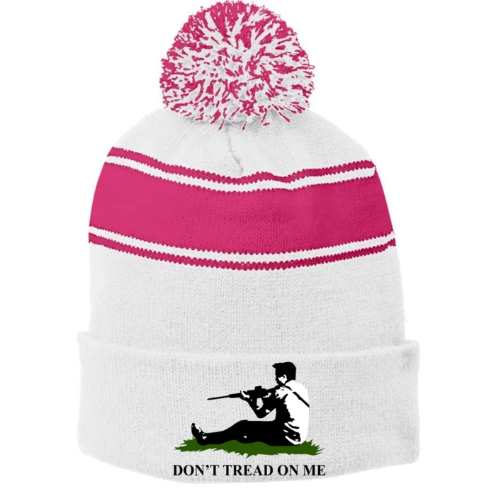 Kyle Rittenhouse Don’t Tread On Me Stripe Pom Pom Beanie