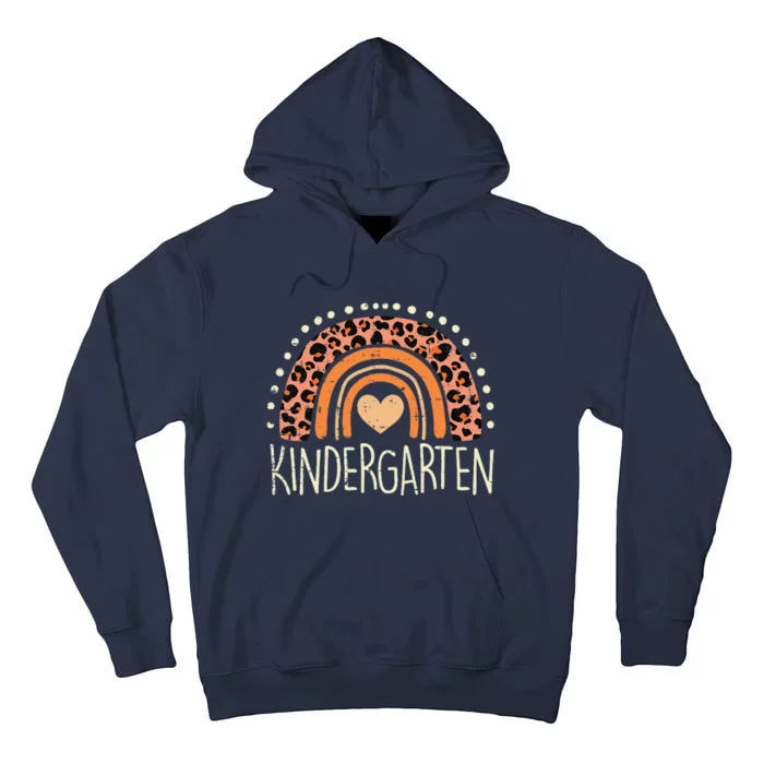 Kindergarten Rainbow First Day Of Back School Teacher Tall Hoodie